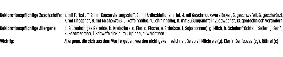 Zusatzstoffe